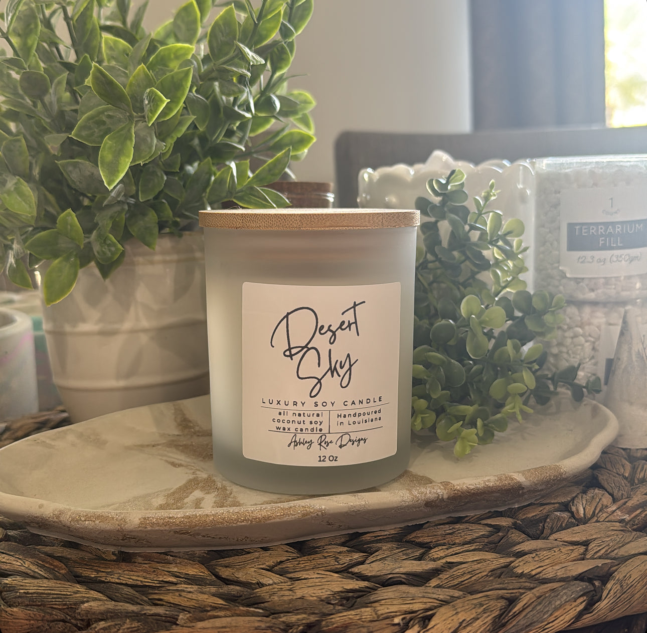 Coconut Soy Blend Wax -Frosted Jar Candles