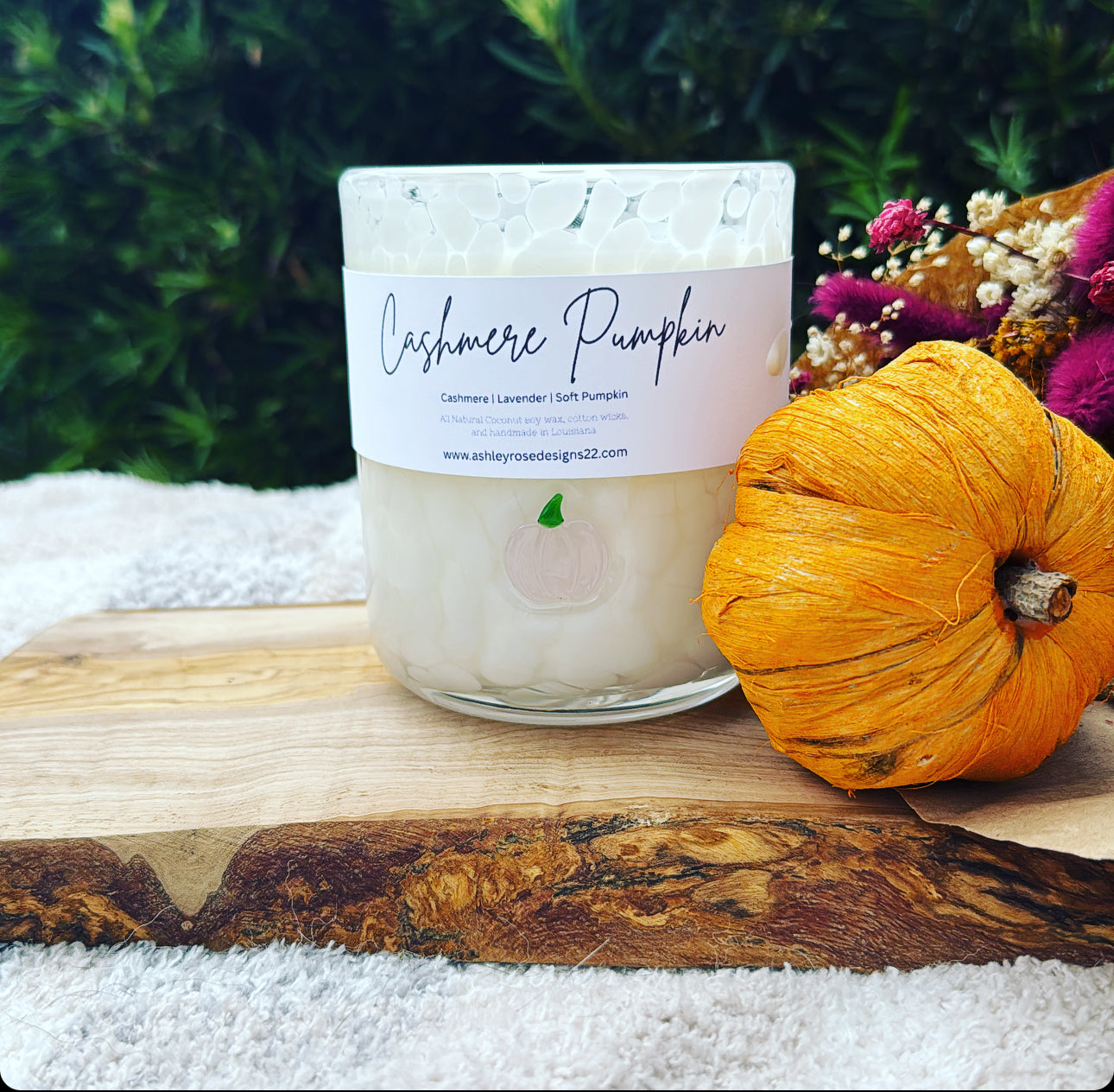 Cashmere pumpkin-13 oz apothecary candle jar