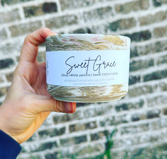Sweet Grace-Concrete candle
