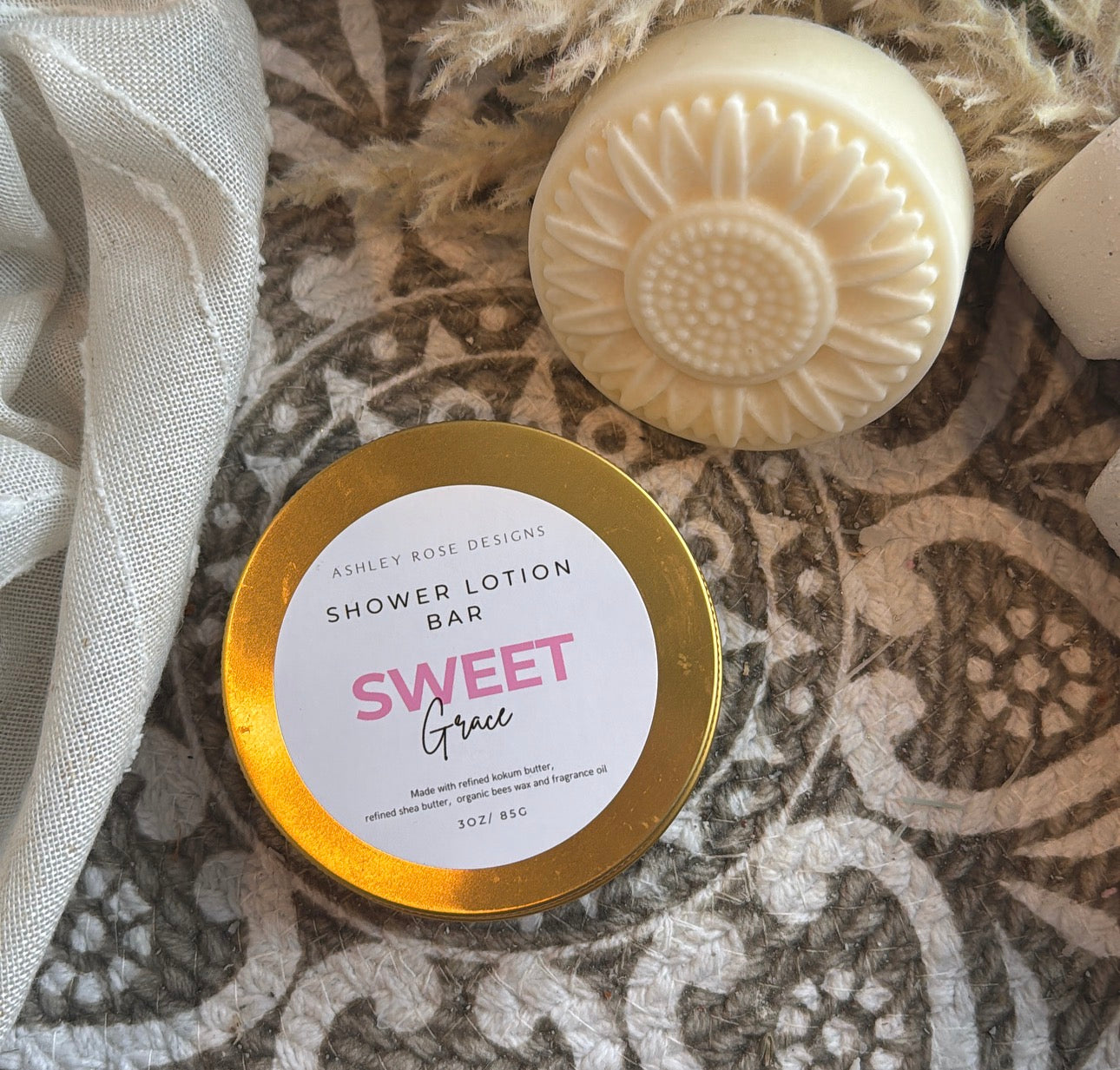 Shower lotion bar