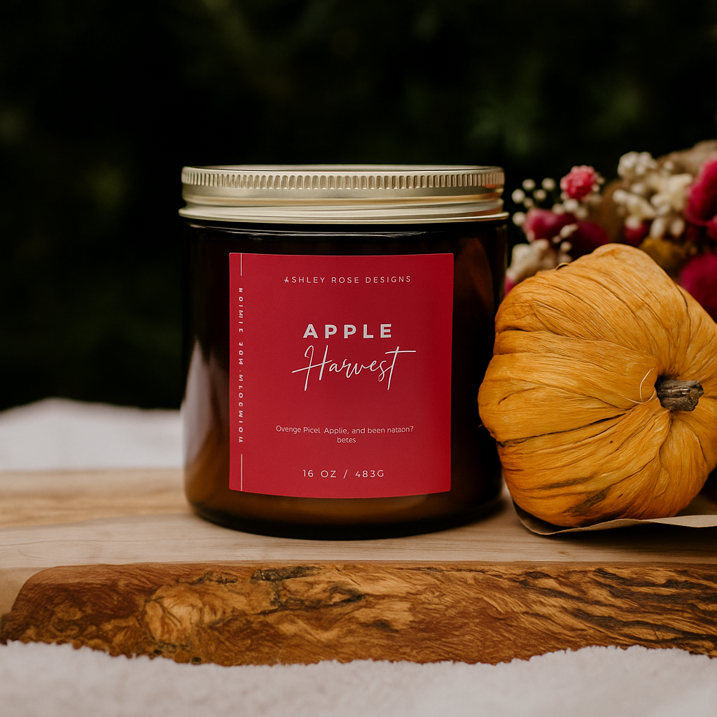 Apple harvest - 16oz Amber jar candle