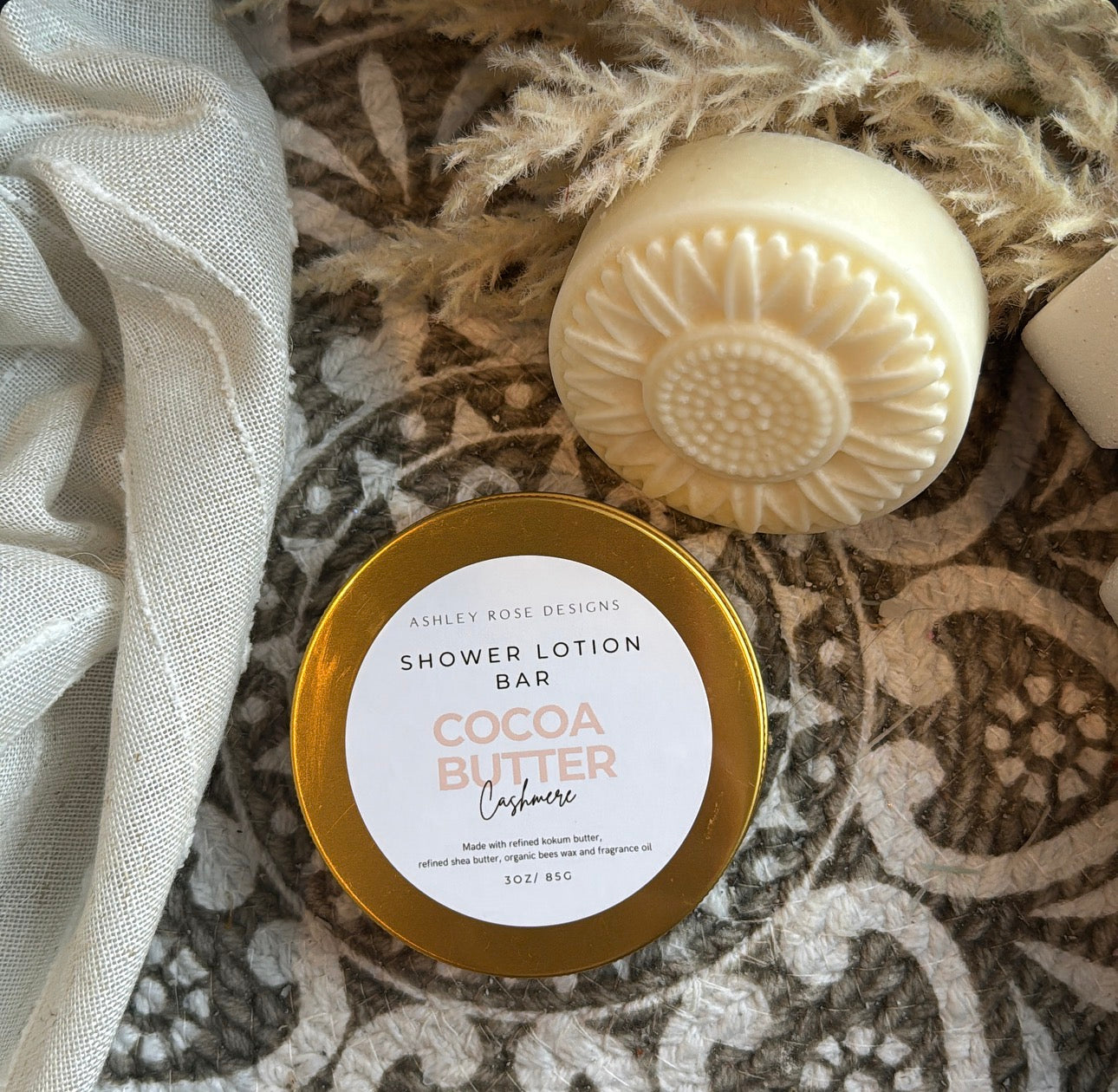 Shower lotion bar