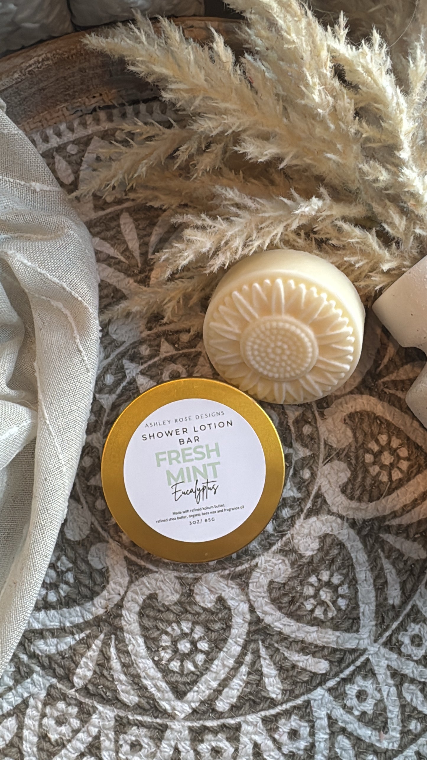 Shower lotion bar