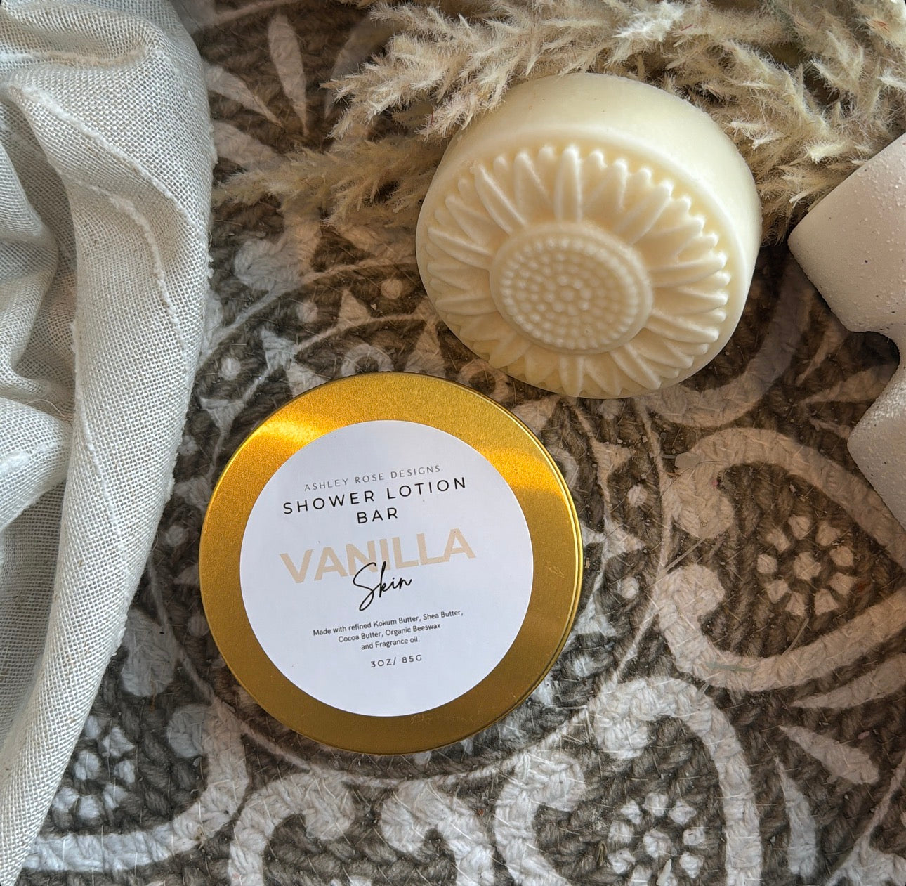 Shower lotion bar