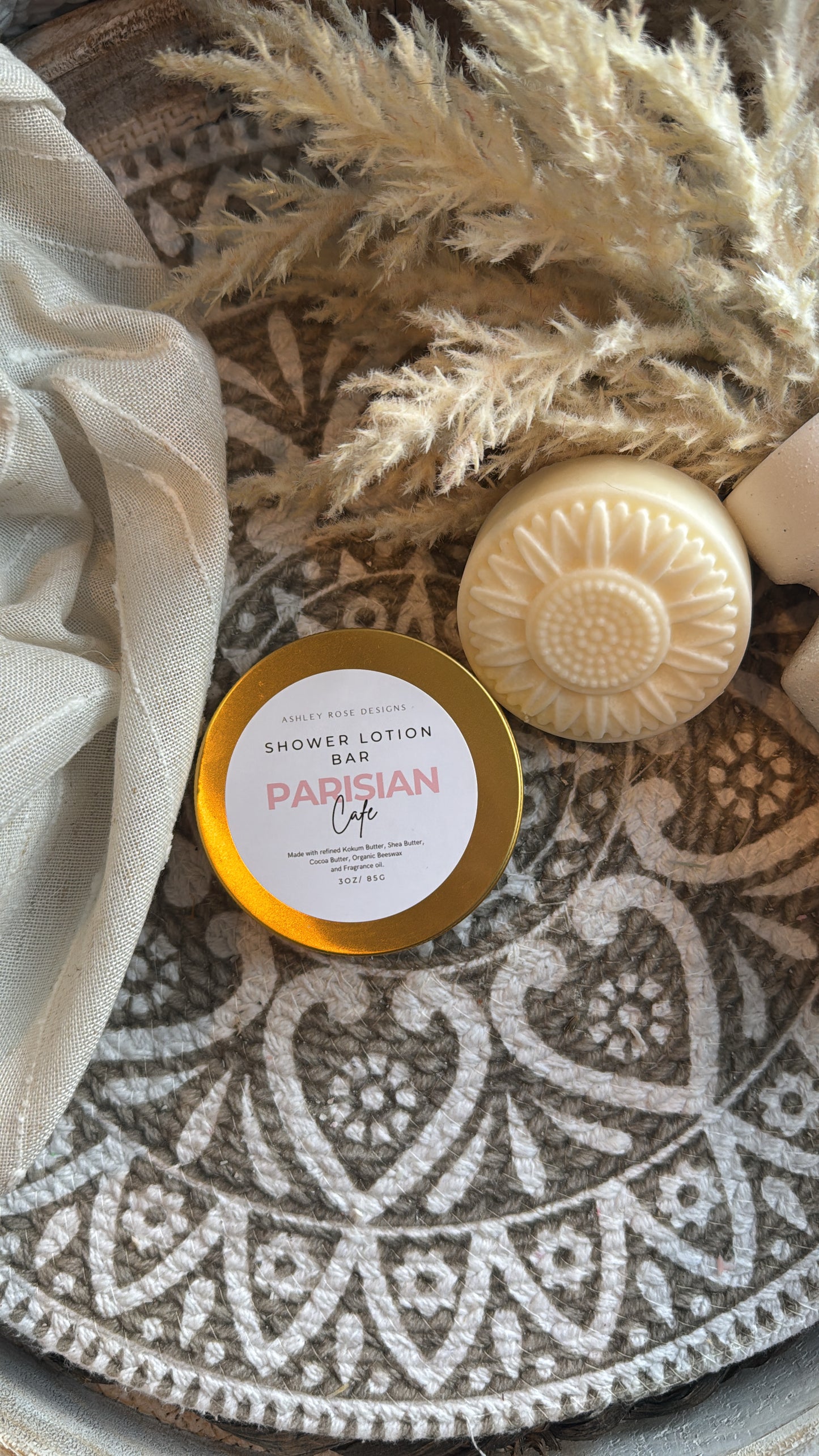 Shower lotion bar