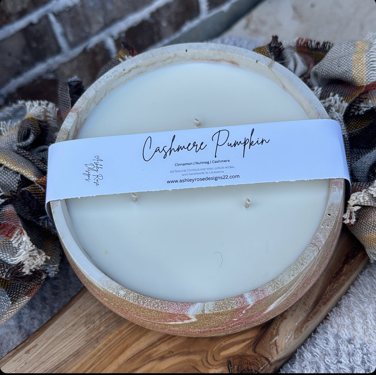 Shorty dough bowl candle- 23 oz