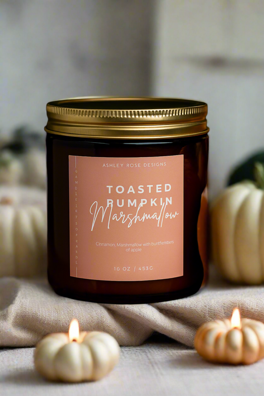 Toasted pumpkin marshmallow -16oz Amber Jar