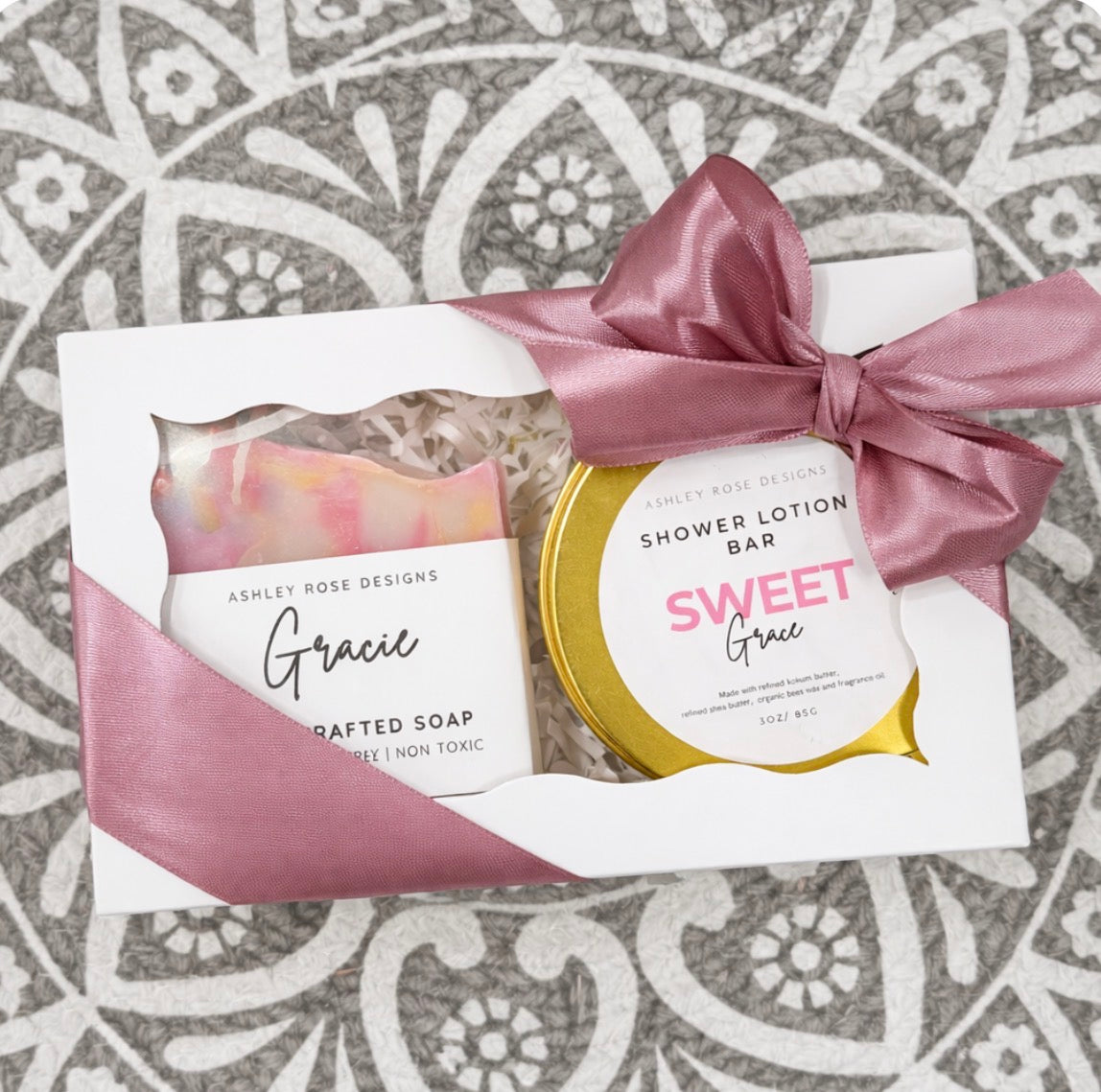 Soap and Shower Lotion Bar Gift set