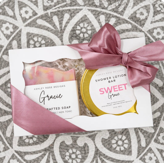 Soap and Shower Lotion Bar Gift set